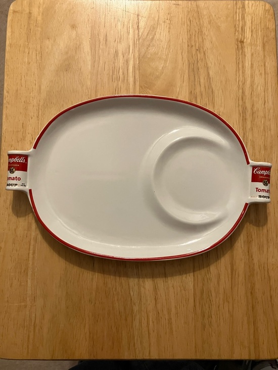 Westwood Other - Westwood Campbell's Ceramic Serving Platter - White with Red Trim